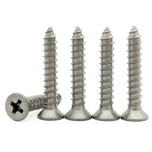 metric TA2 titanium cross countersunk head tapping screw 