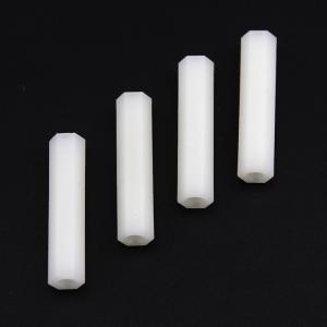 metric nylon white hexagon coupling nut 