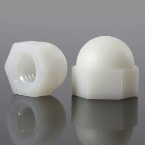 metric nylon white hexagon cap nut 