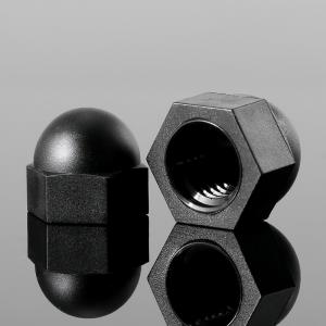 metric nylon black hexagon cap nut 