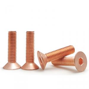 metric pure copper hexagon socket  countersunk  head blot 