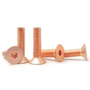 metric pure copper hexagon socket  countersunk  head blot 