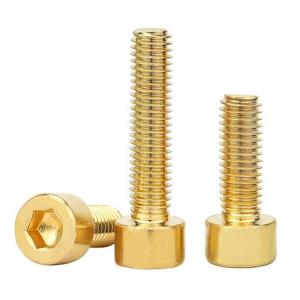 metric yellow brass cylindrical head hexagon socket blot 