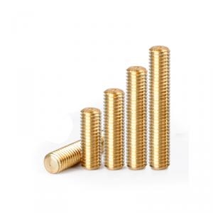 metric yellow brass headless blot threaded rod 