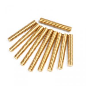 metric yellow brass headless blot threaded rod 