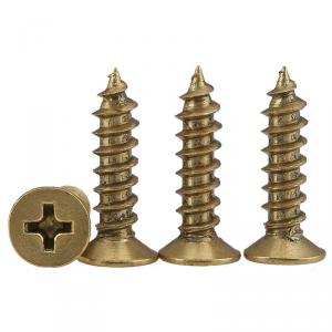 metric yellow brass cross countersunk head tapping screw 