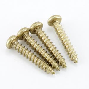 metric yellow brass cross round head tapping screw 