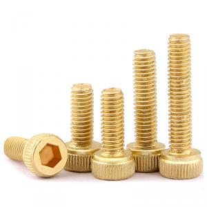 metric yellow brass thumb cylindrical head hexagon socket blot 