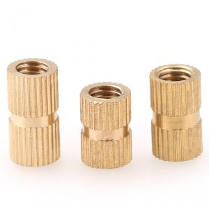 metric yellow brass knurled nut 