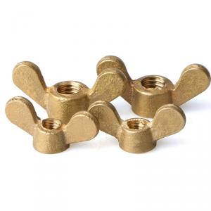 metric yellow brass wing nut 