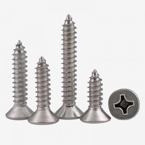 metric SS304 stainless steel cross countersunk head tapping screw 