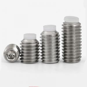 metric SS304 stainless steel hexagon socket headless nylon end set screw blot 