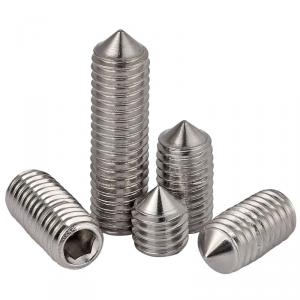 metric SS316 stainless steel hexagon socket headless tip end set screw blot 