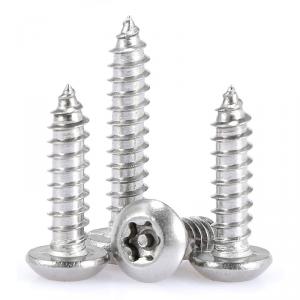 metric SS304 stainless steel torx socket security round head tapping screw 