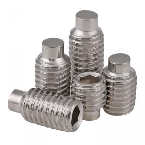 metric SS304 stainless steel hexagon socket headless convex end set screw blot 