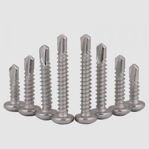 metric SS410 stainless steel cross round head tapping screw 