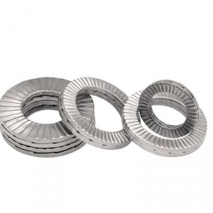 metric SS304 stainless steel double fold self-locking washer 