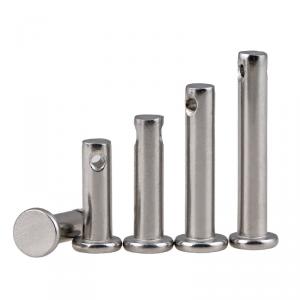 metric SS304 stainless steel pin shaft with holes 