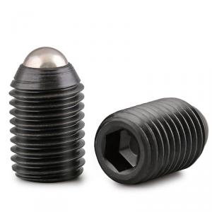 metric black ISO Class 12.9 strength hexagon socket headless ball end set screw blot 