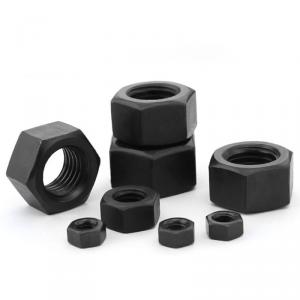 metric black hexagon nut ISO Class 12.9 strength 